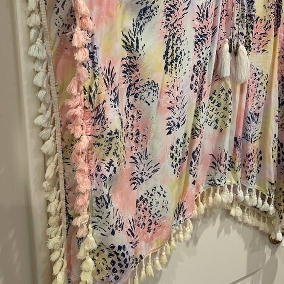 Cover up caftan in adorable block print style - Picture 6 of 9